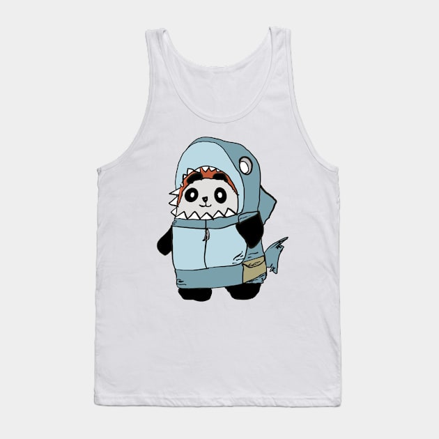 Cute Panda Tank Top by Joker & Angel